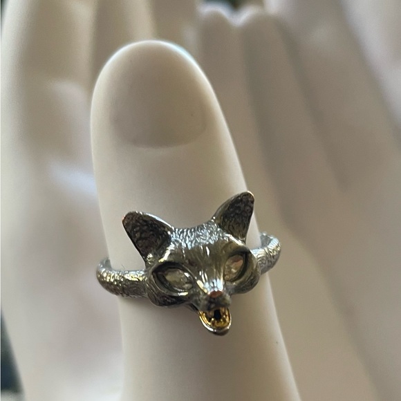 Alexis Bittar Small Silver Fox Ring - Picture 1 of 6